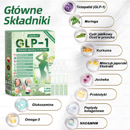 ✅BuildLeaf® GLP-1 8-w-1 Fit & Vital Rozwiązanie (Jednorazowe dziennie, widoczne zmiany w ciągu 7 dni) ✅ Otyłość, zdrowie sercowo-naczyniowe, cukrzyca, bezdech senny, zdrowie jelit, problemy ze stawami i inne.