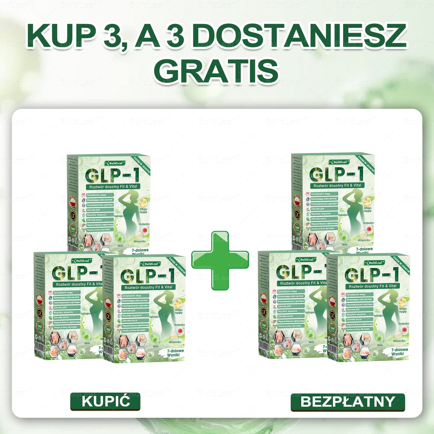 ✅BuildLeaf® GLP-1 8-w-1 Fit & Vital Rozwiązanie (Jednorazowe dziennie, widoczne zmiany w ciągu 7 dni) ✅ Otyłość, zdrowie sercowo-naczyniowe, cukrzyca, bezdech senny, zdrowie jelit, problemy ze stawami i inne.